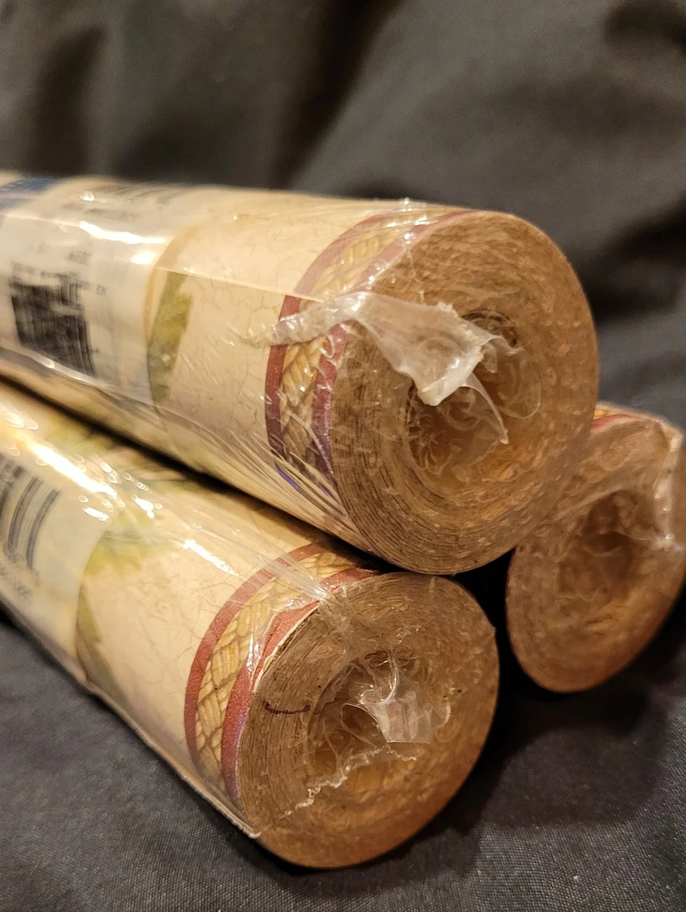 NEW Vintage Village Vinyl Wallpaper Border 5811285 Lot of 3 Rolls Palm Trees